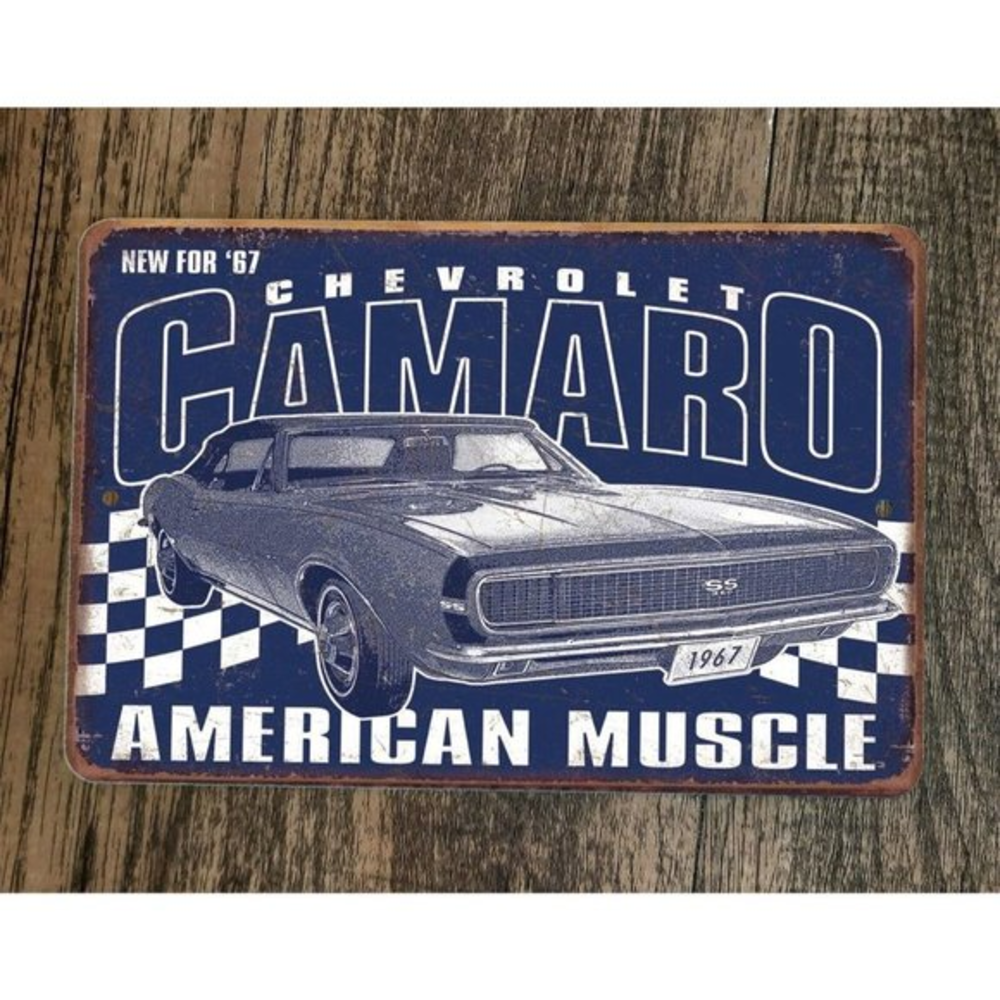 Camaro American Muscle Chevrolet Chevy 8x12 Metal Wall Garage Sign Poster